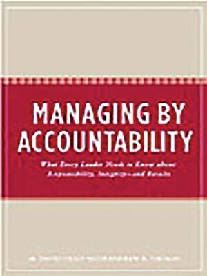 cover image of Managing by Accountability